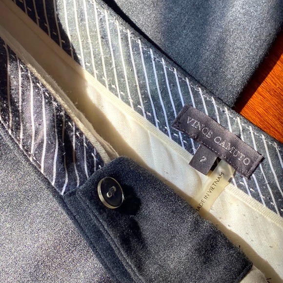 Vince Camuto Trouser Dark Heather Gray Size 2 Pant - Picture 2 of 5